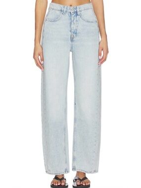 NWT Free People Truro Baggy Puddle Jeans Beach Please 31